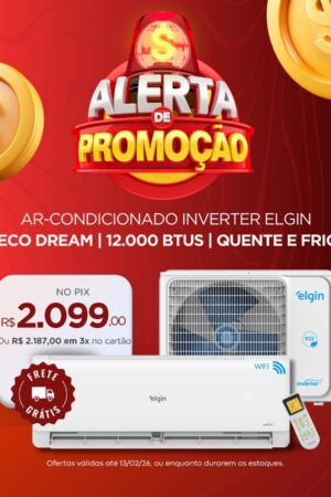 Ar Condicionado Inverter Elgin Eco Dream 12000 btus Quente e Frio